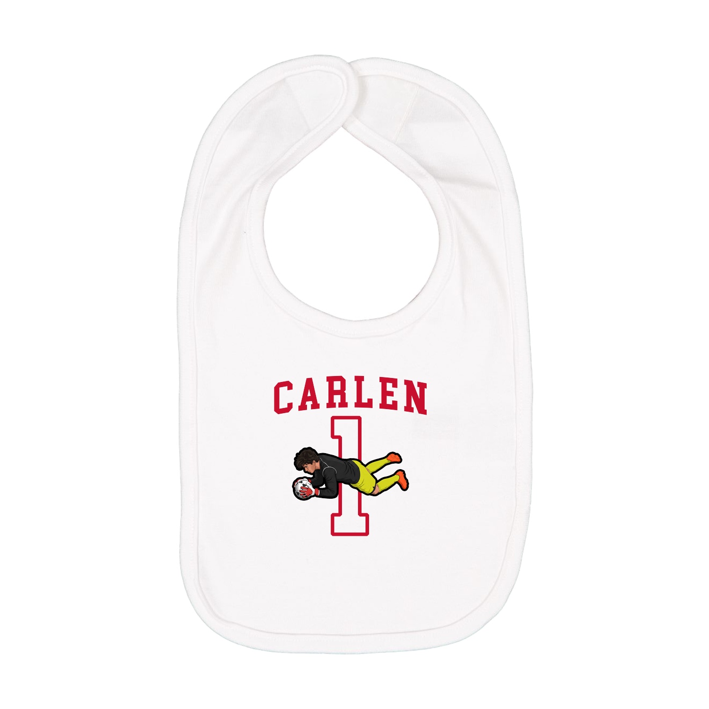 Infant Bib — Shirsey in White