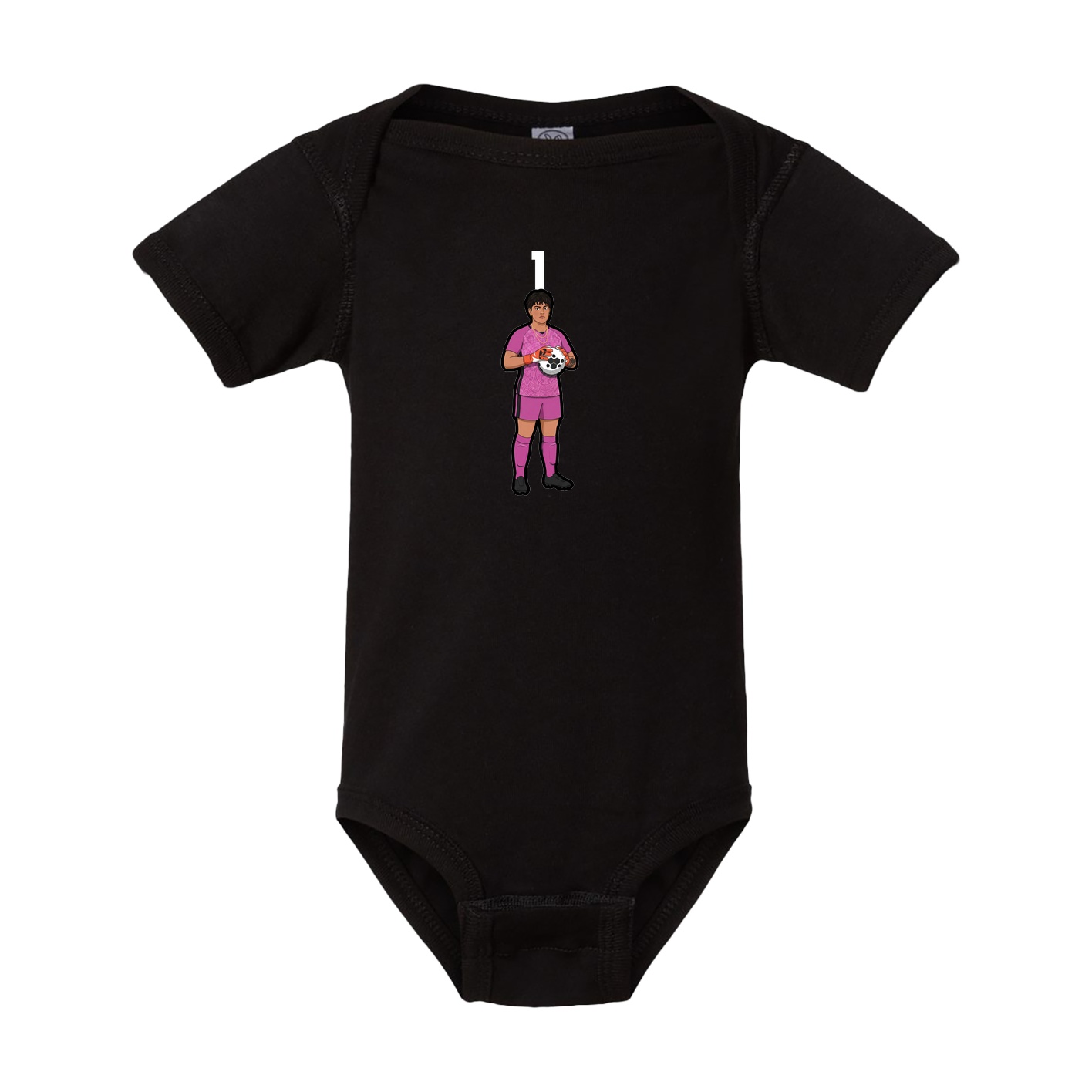 Baby Onesie — Number Top in Black