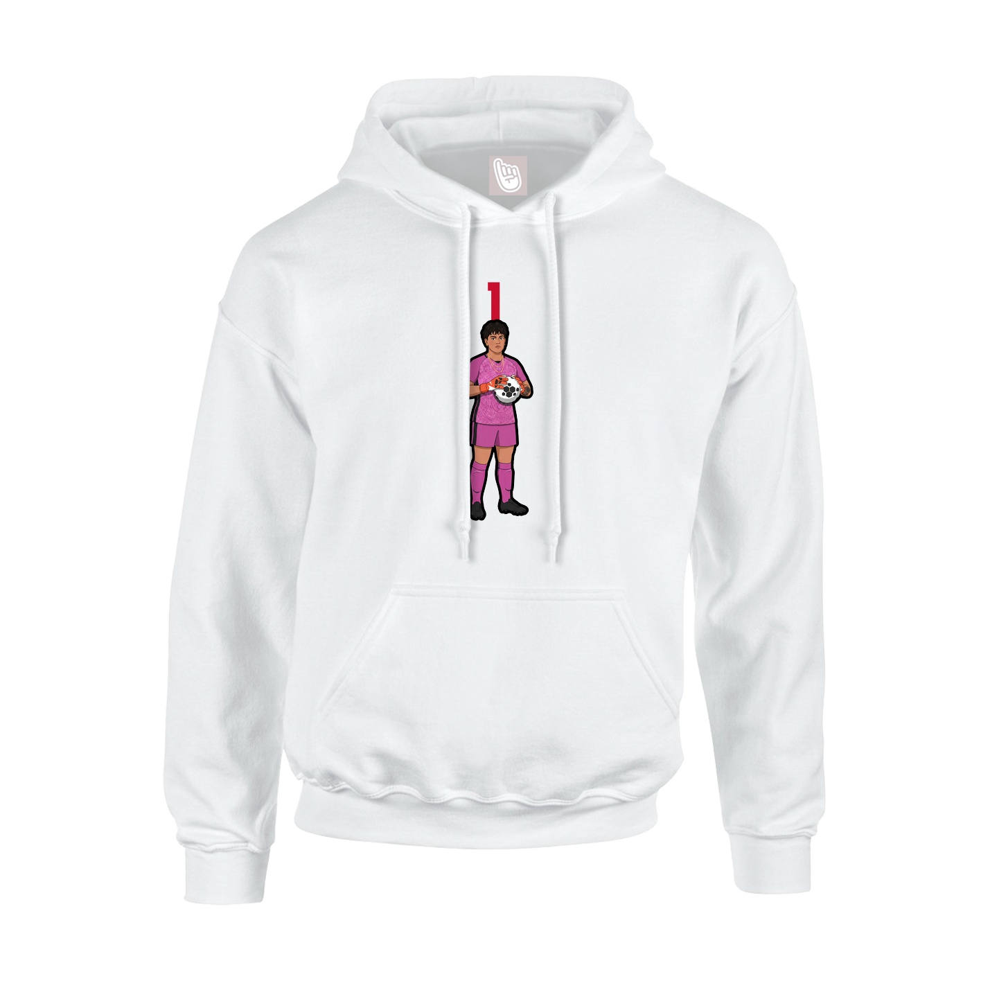 Hoodie — Number Top in White