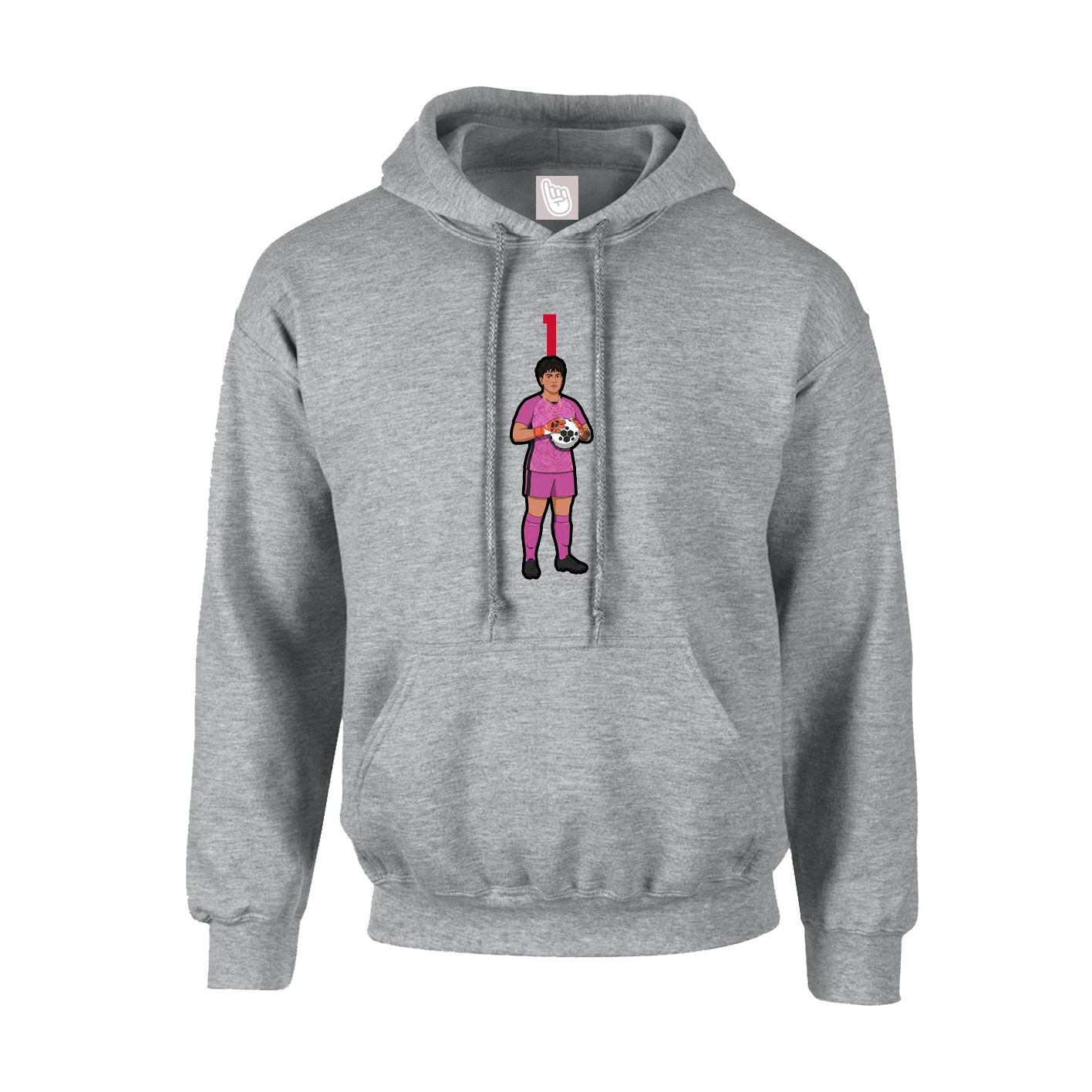 Youth Hoodie — Number Top in Grey
