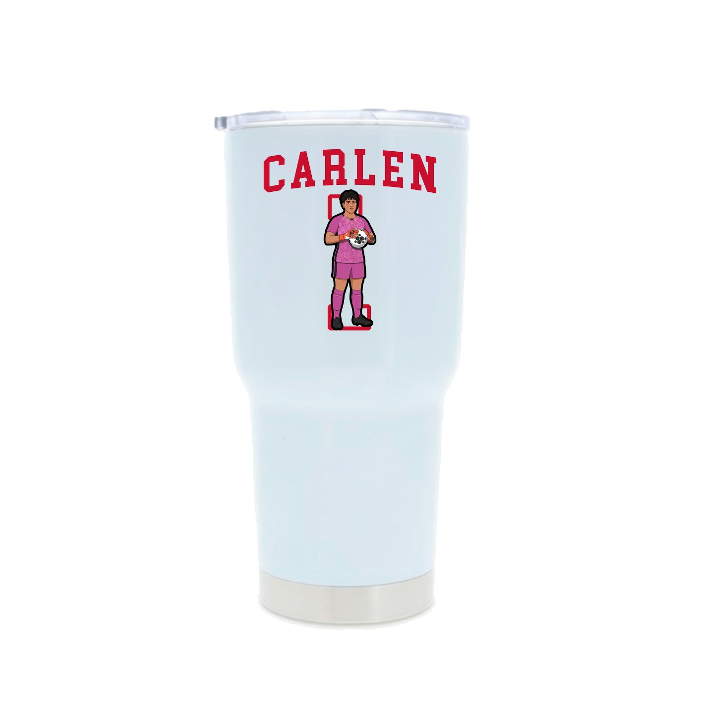 30oz Stainless Steel Tumbler — Shirsey in White