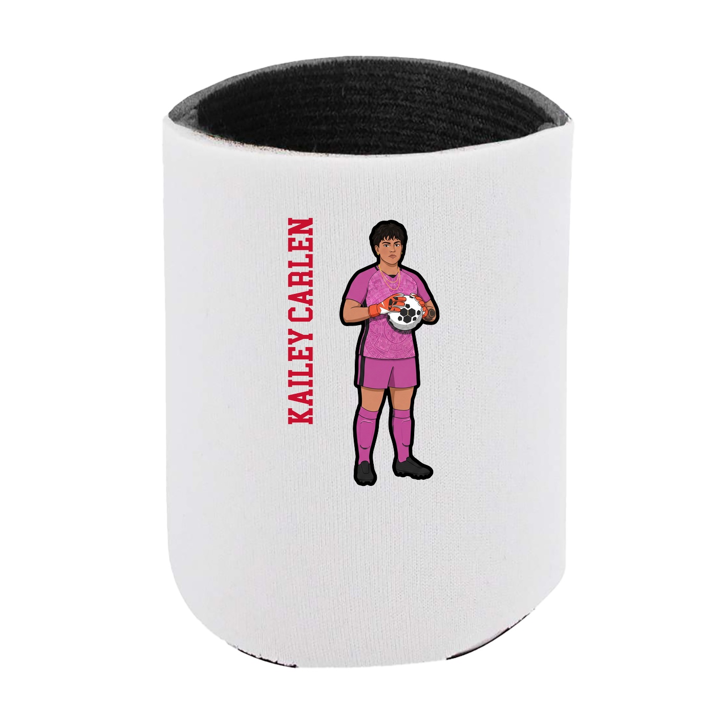 Can Holder — Name Vertical in White