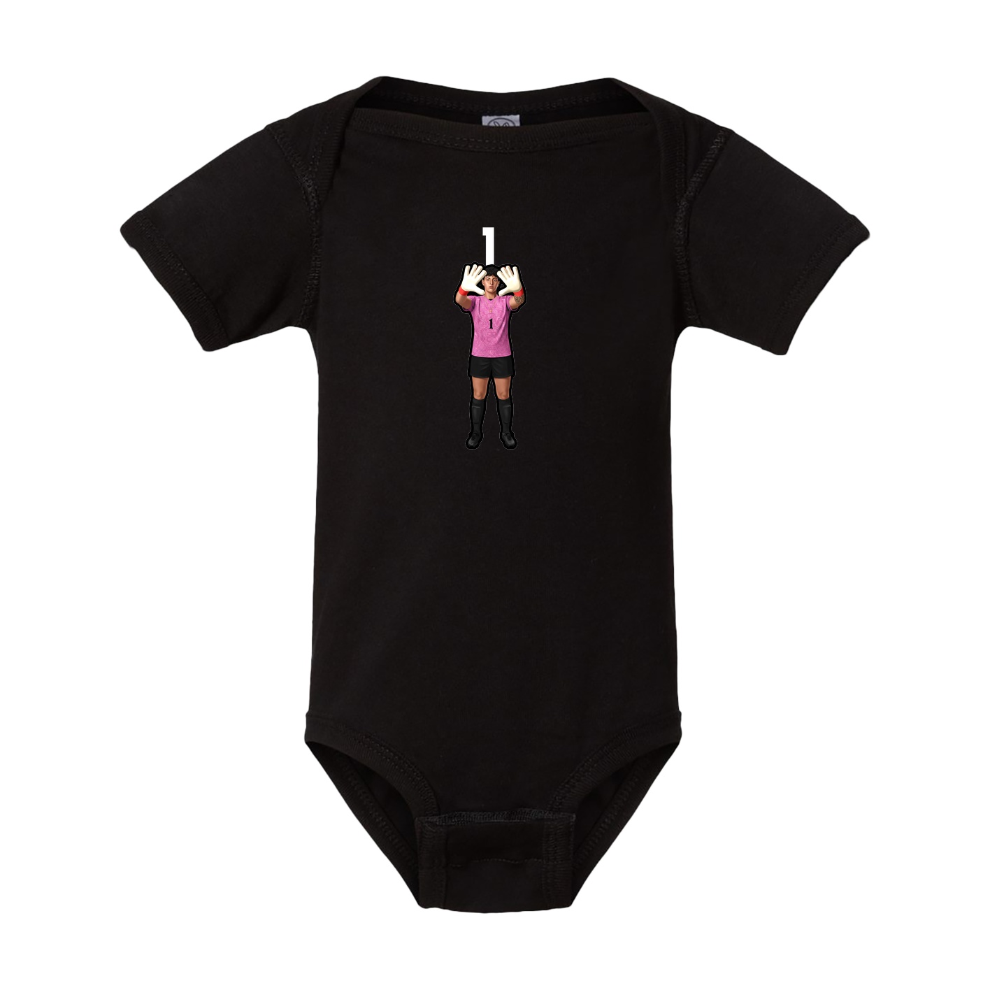 Baby Onesie — Number Top in Black