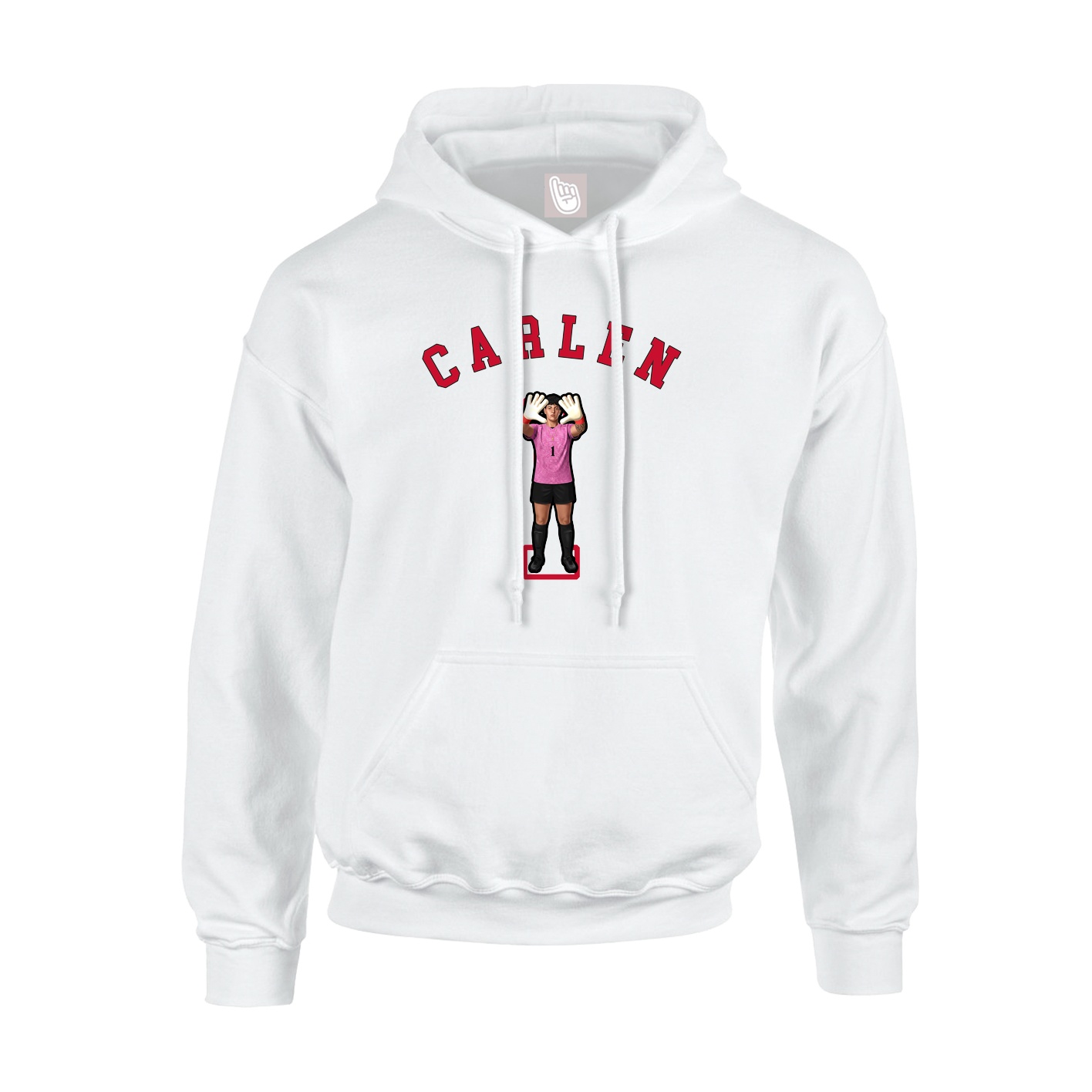 Youth Hoodie — Shirsey Arch in White