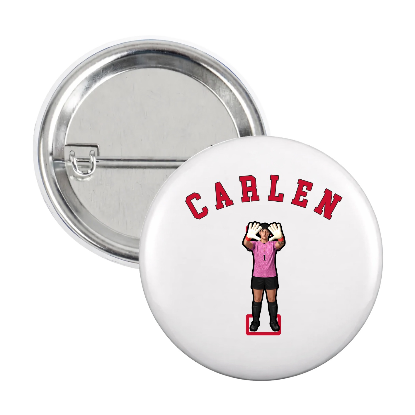 Game Day Button — Shirsey Arch in White