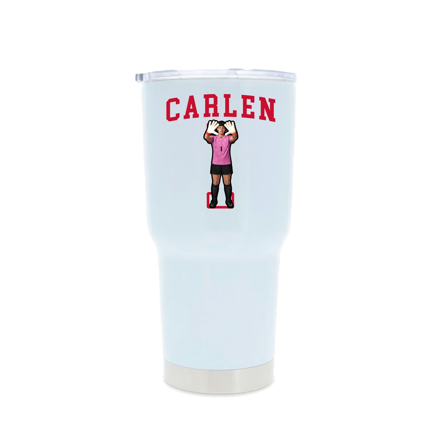 30oz Stainless Steel Tumbler — Shirsey in White