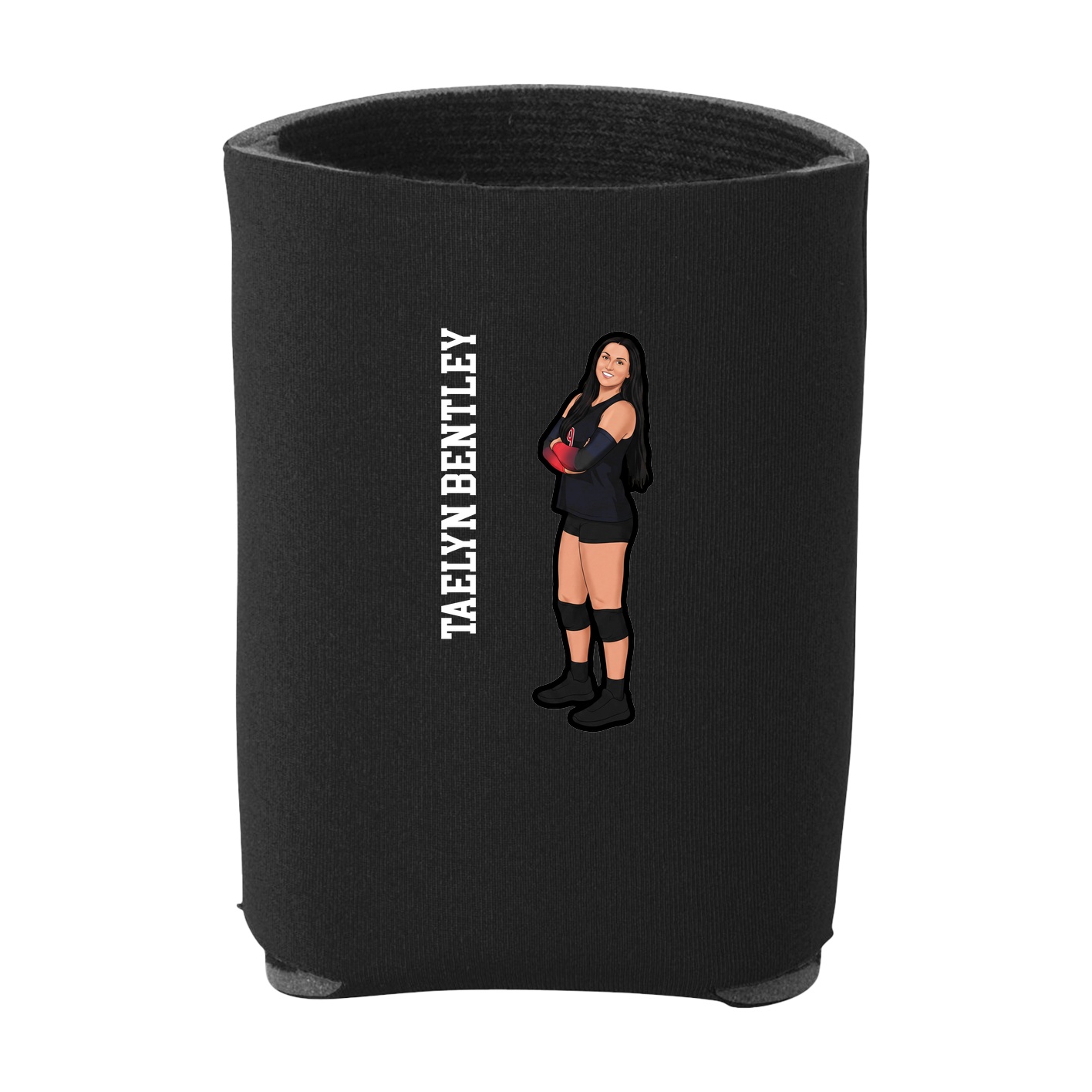 Can Holder — Name Vertical in Black