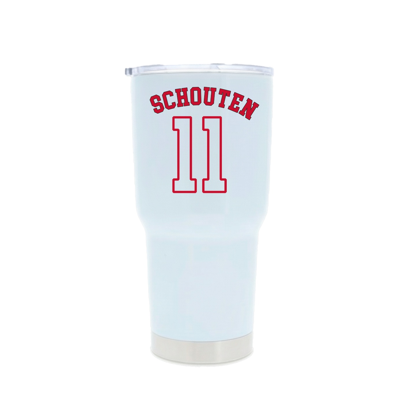 30oz Stainless Steel Tumbler — Shirsey Arch in White