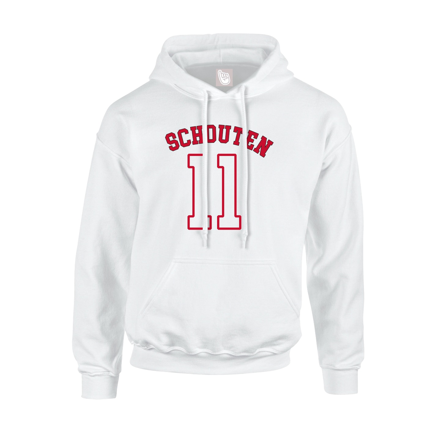 Hoodie — Shirsey Arch in White