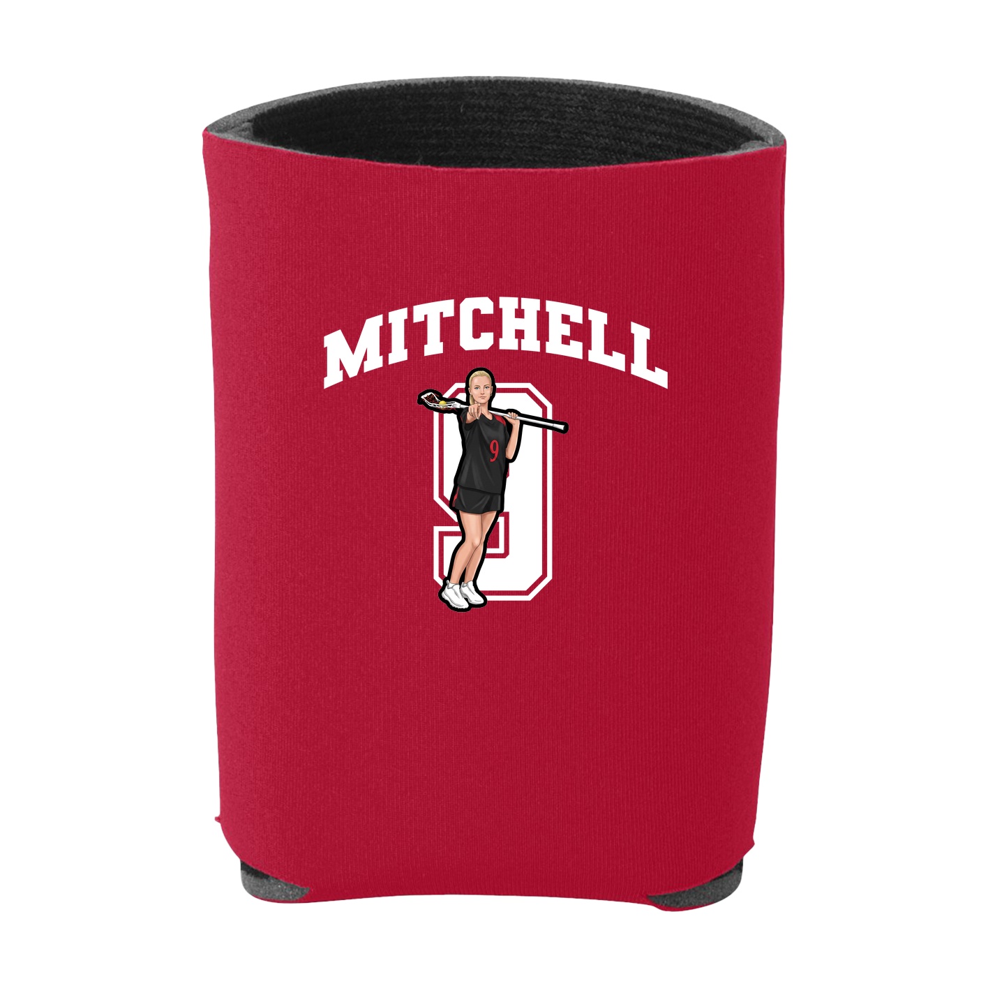 Can Holder — Number in Red