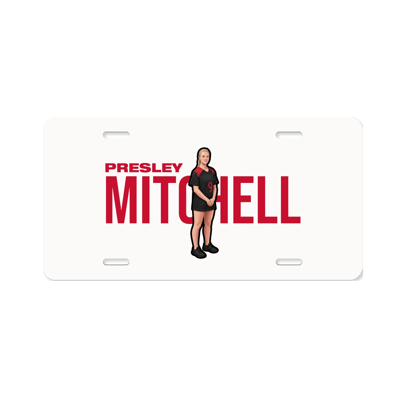 License Plate — Player Name in Classic
