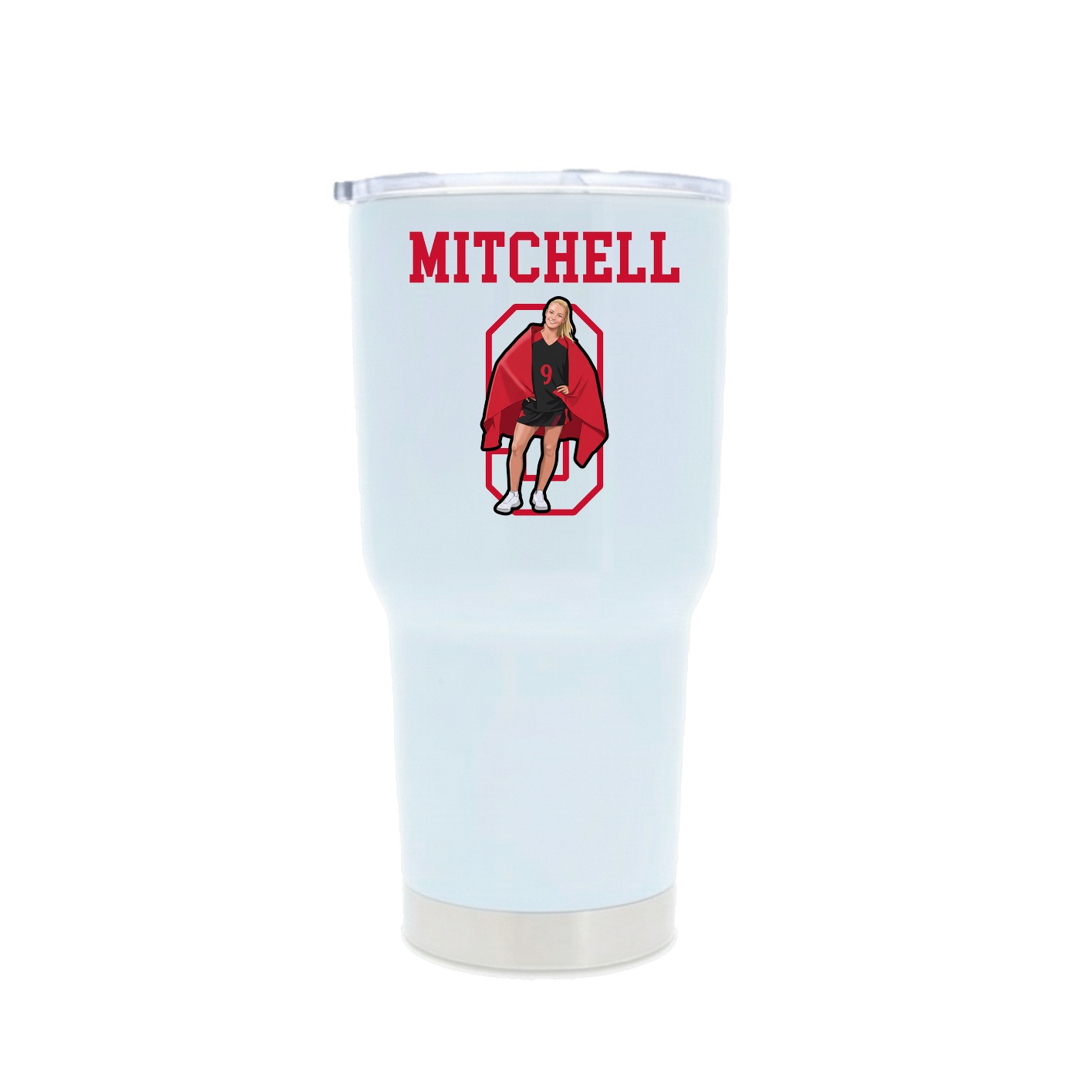 30oz Stainless Steel Tumbler — Shirsey in White