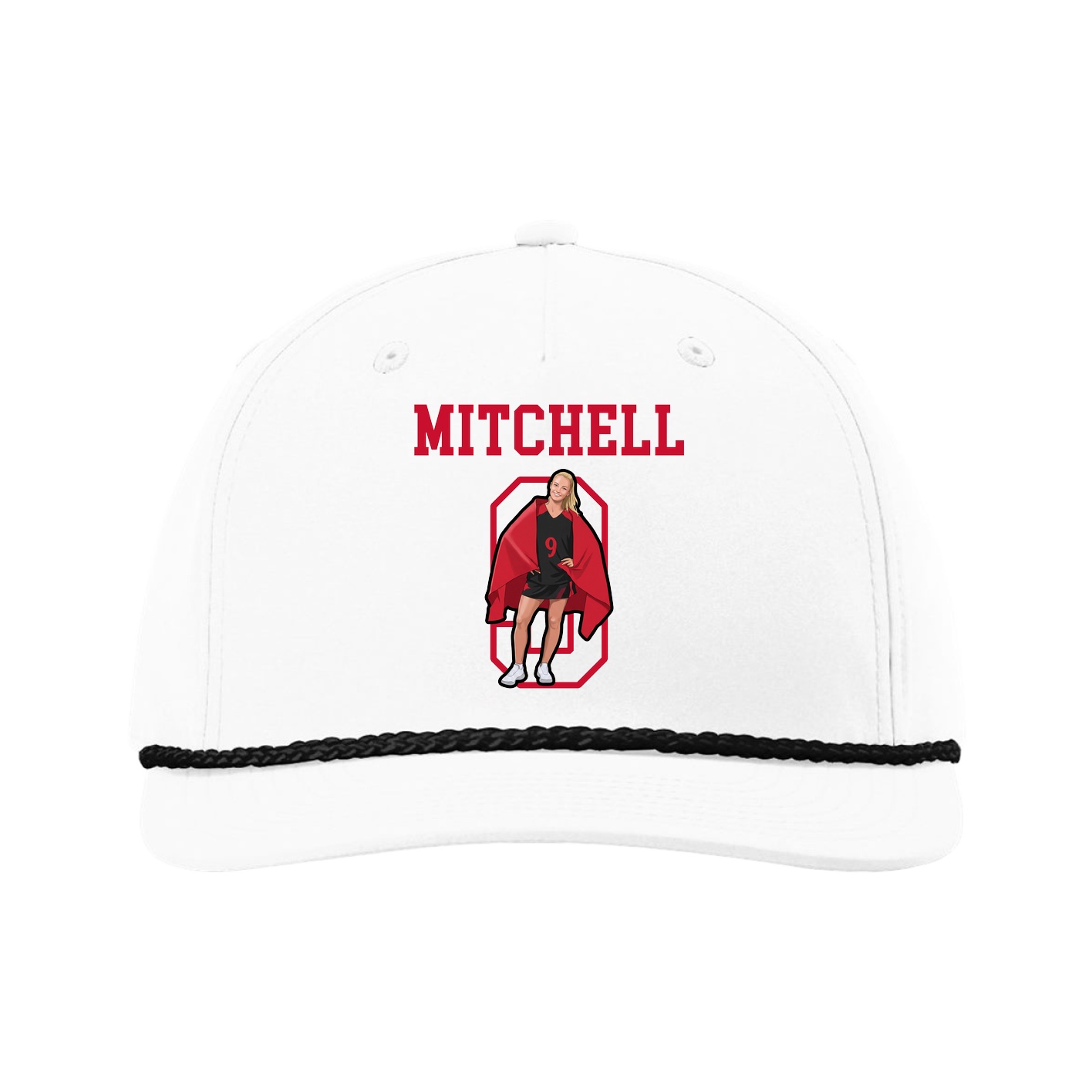 Five-Panel Classic Rope Cap — Shirsey in White