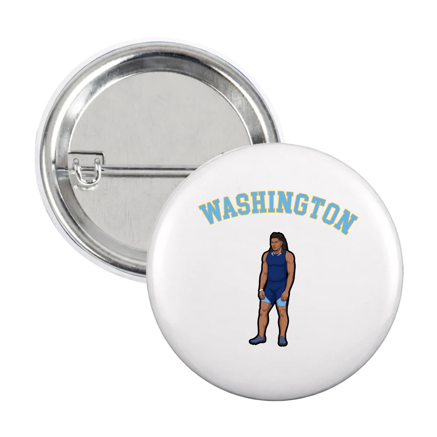 Game Day Button — Shirsey Arch in White