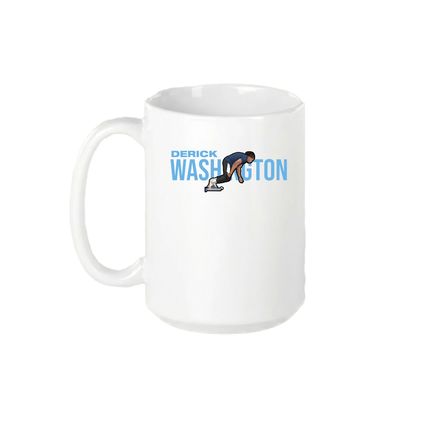 15oz Coffee Mug — Player Name in White