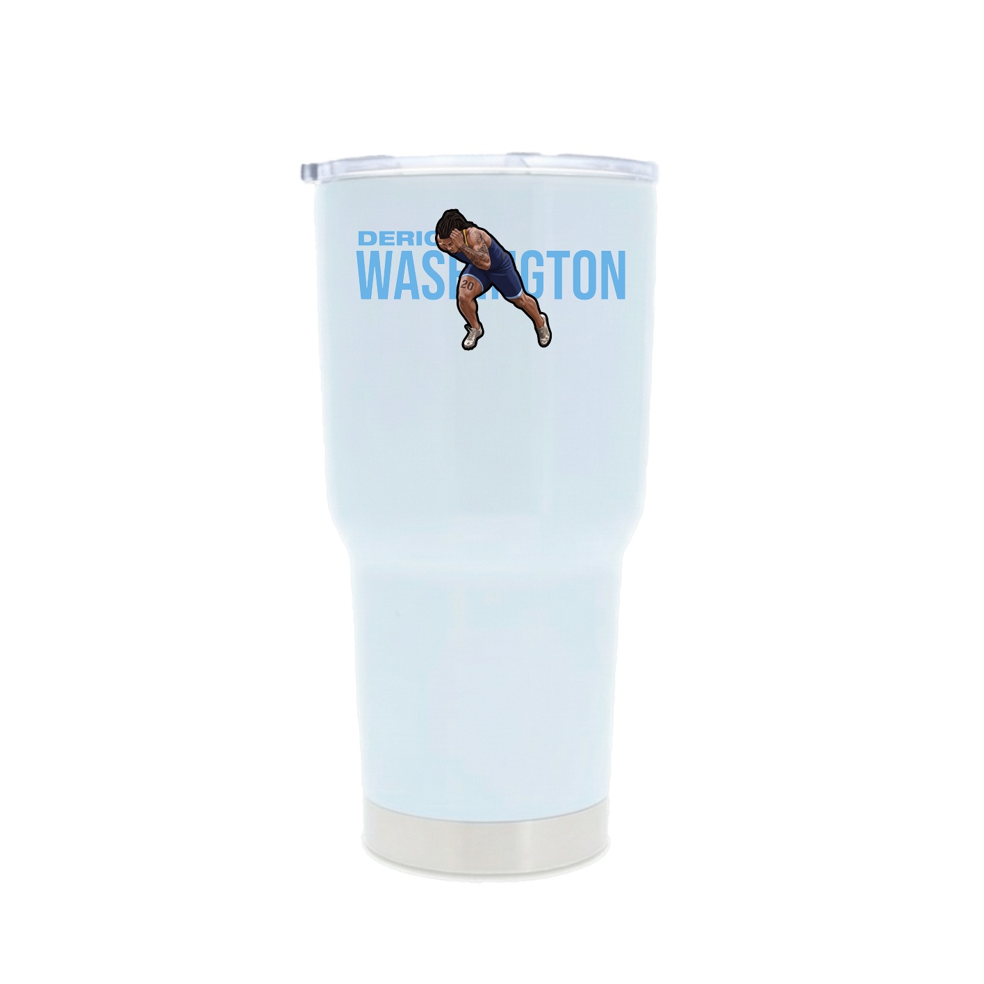 30oz Stainless Steel Tumbler — Player Name in White