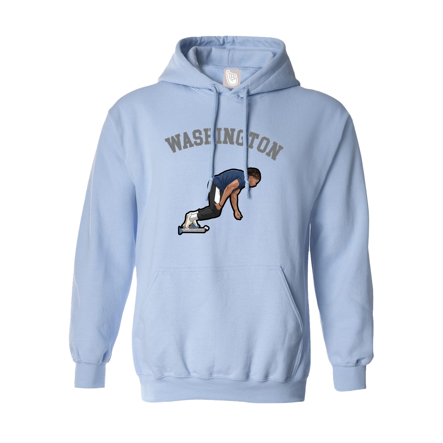 Hoodie — Shirsey Arch in Light Blue