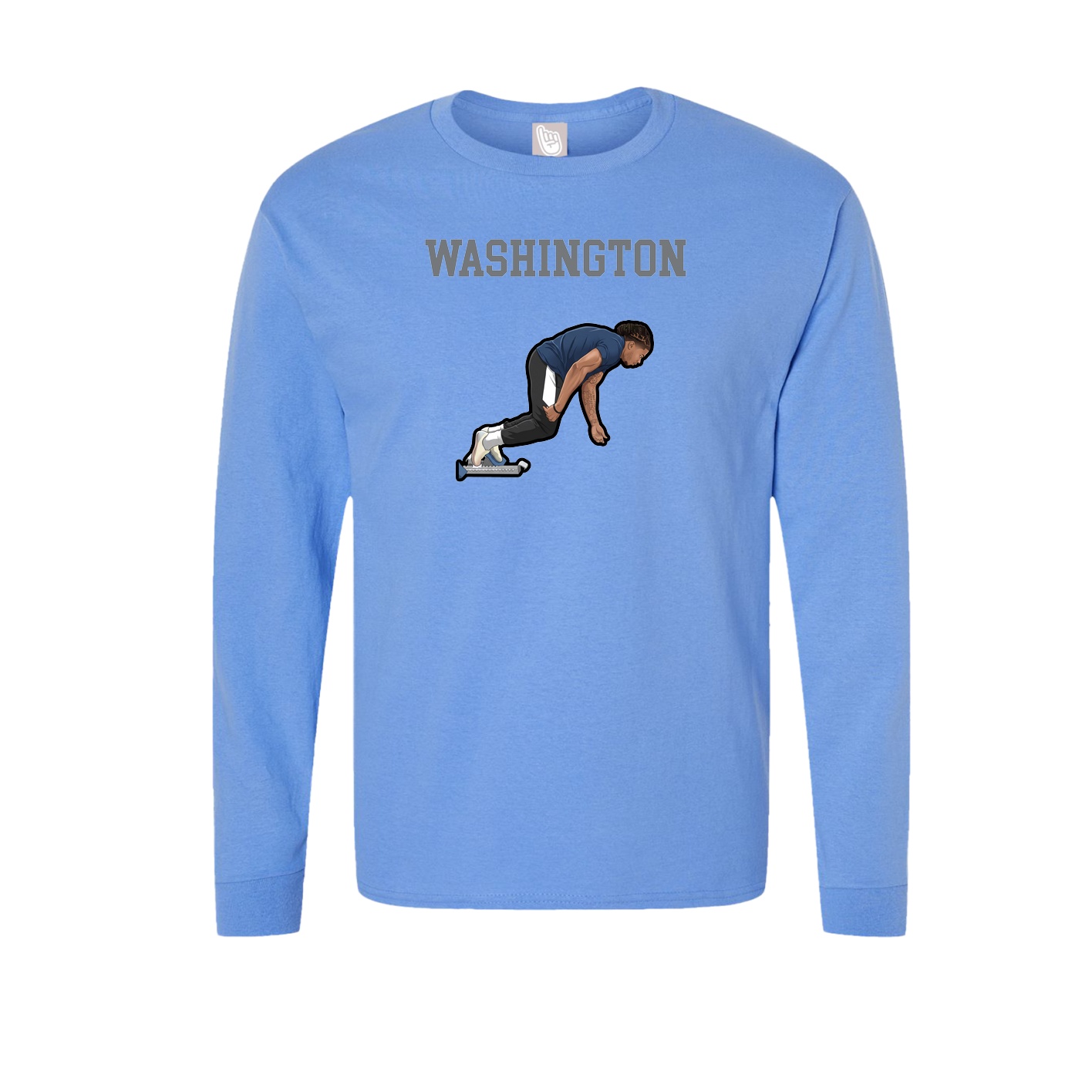 Long Sleeve Tee — Shirsey in Powder Blue