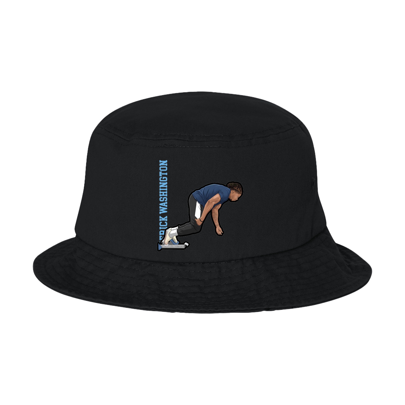 Bucket Cap — Name Vertical in Black