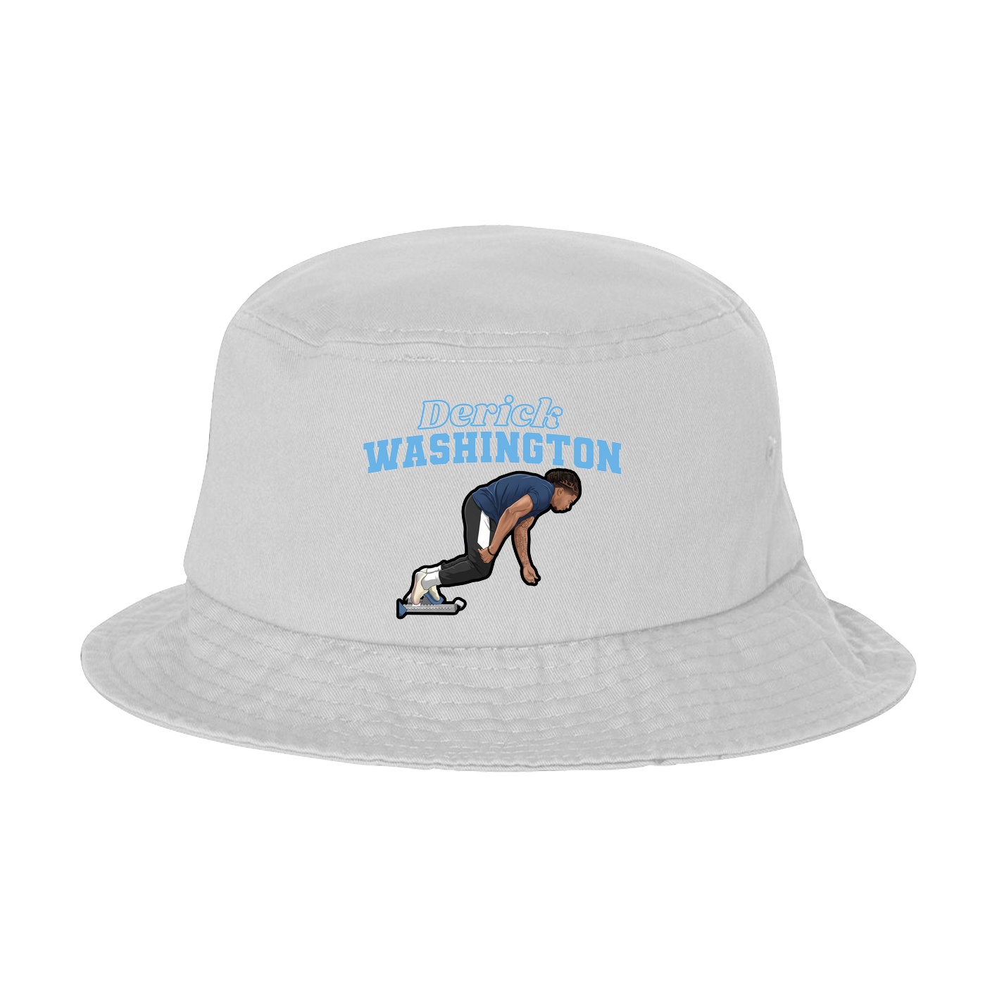 Bucket Cap — Name Arch in White