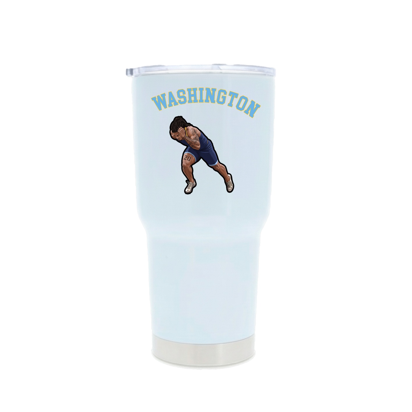 30oz Stainless Steel Tumbler — Shirsey Arch in White