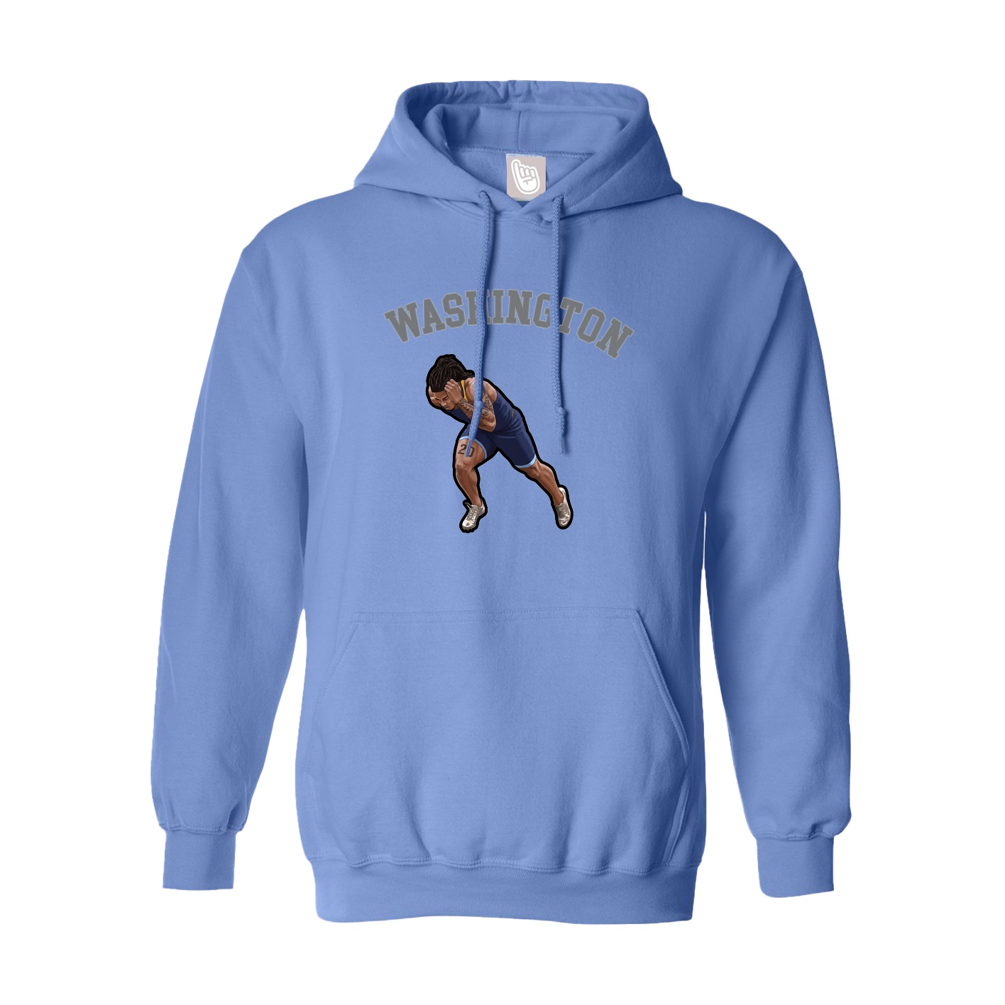 Youth Hoodie — Shirsey Arch in Powder Blue