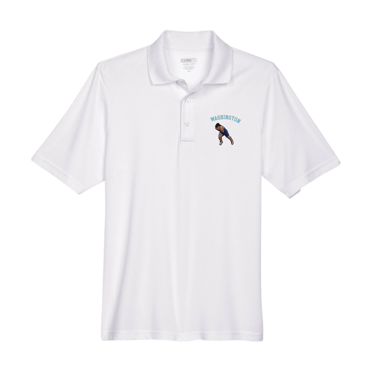 Performance Polo — Shirsey Arch in White