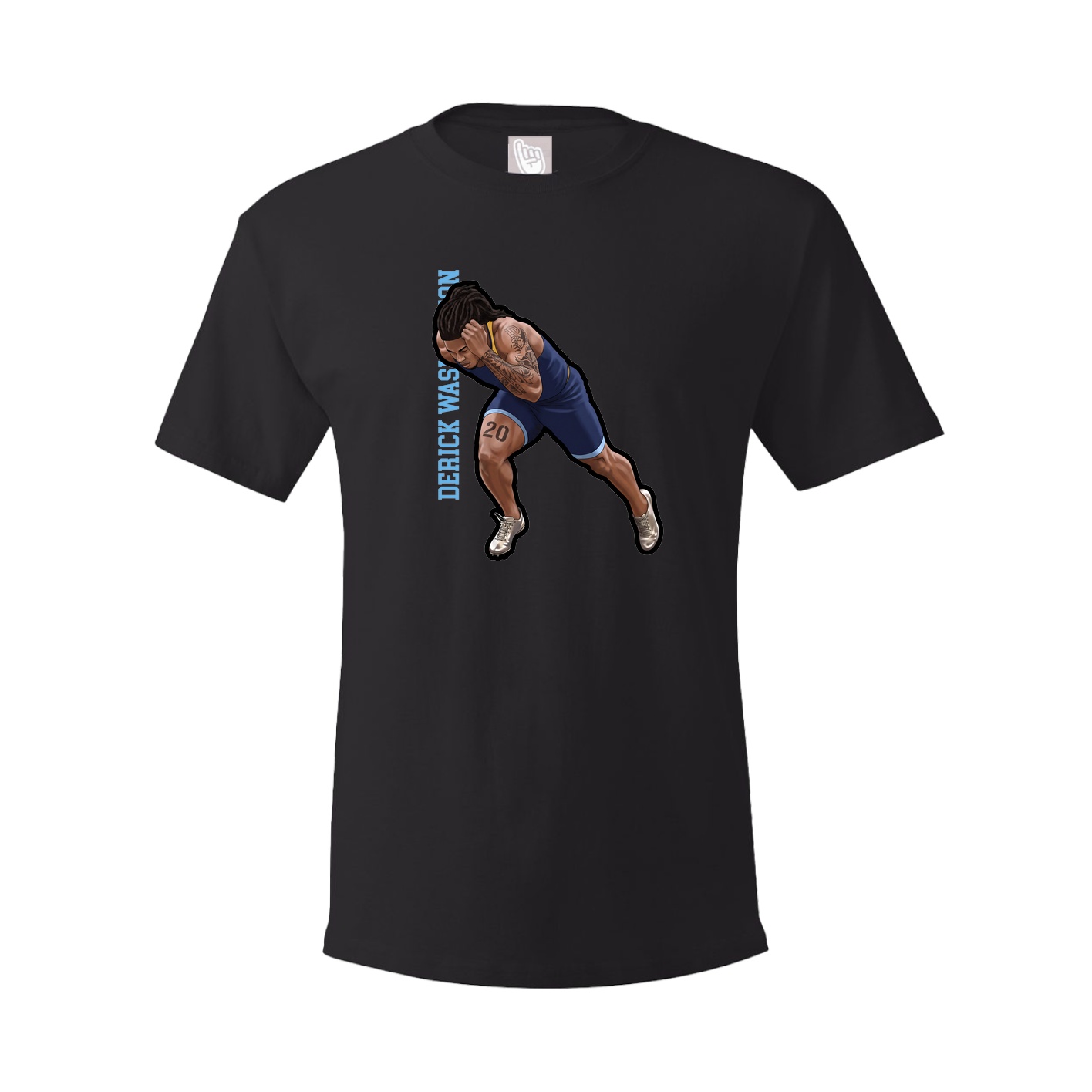 Youth Tee — Name Vertical in Black