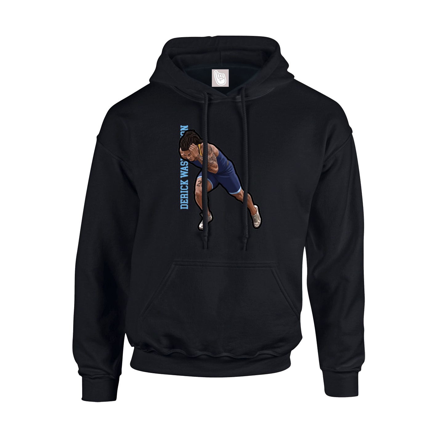 Hoodie — Name Vertical in Black