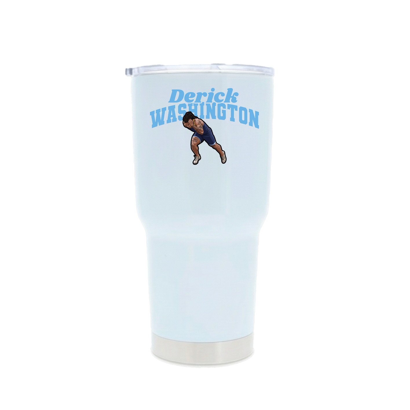 30oz Stainless Steel Tumbler — Signature Arch in White