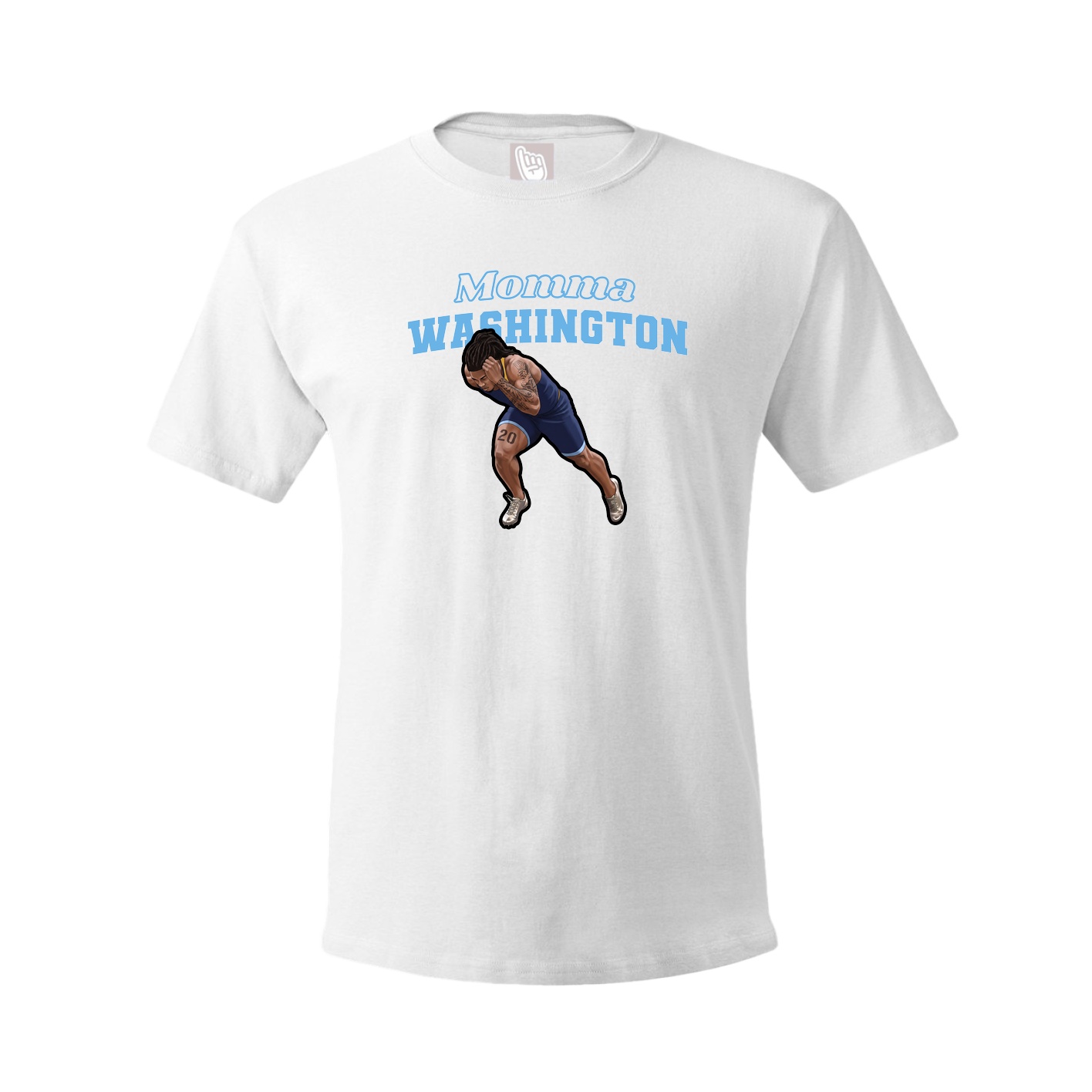 Youth Tee — Mothers Day Block in White