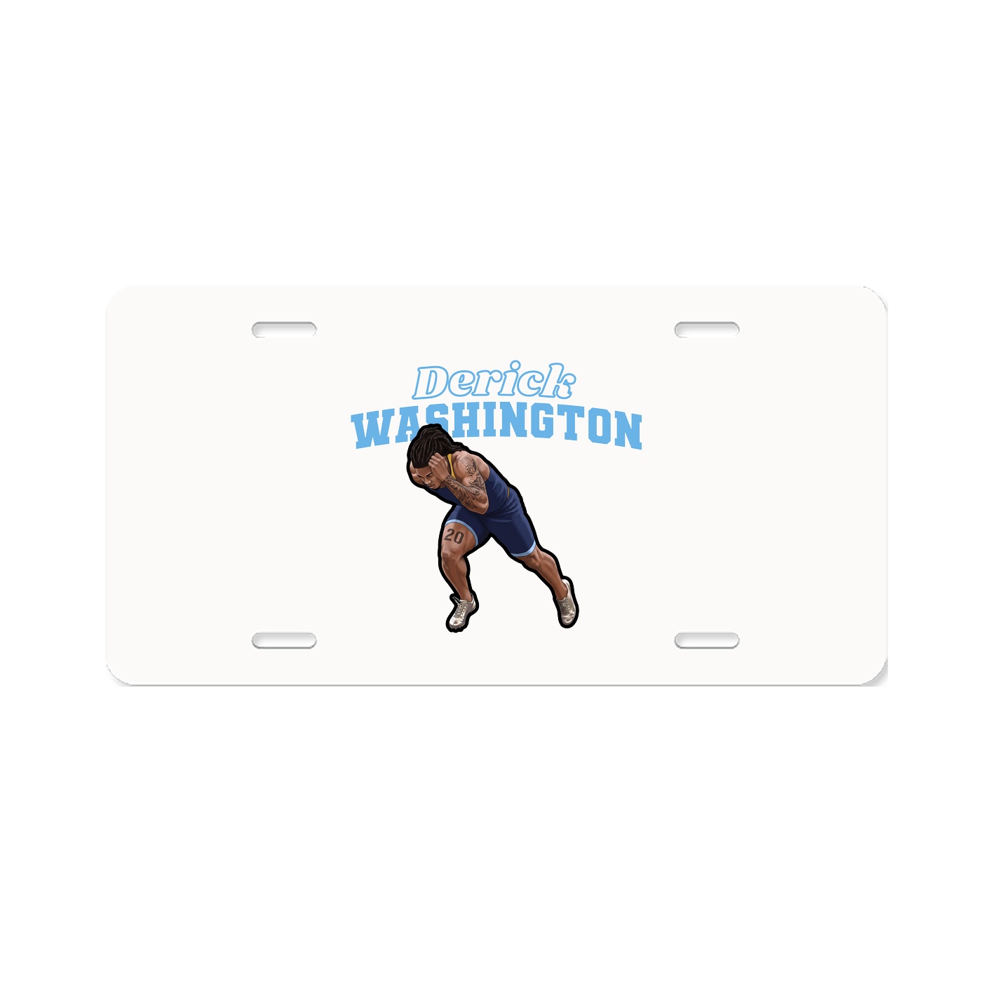 License Plate — Name Arch in Classic