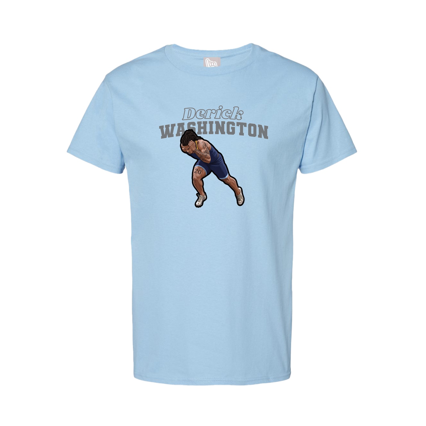 Tee — Name Arch in Light Blue