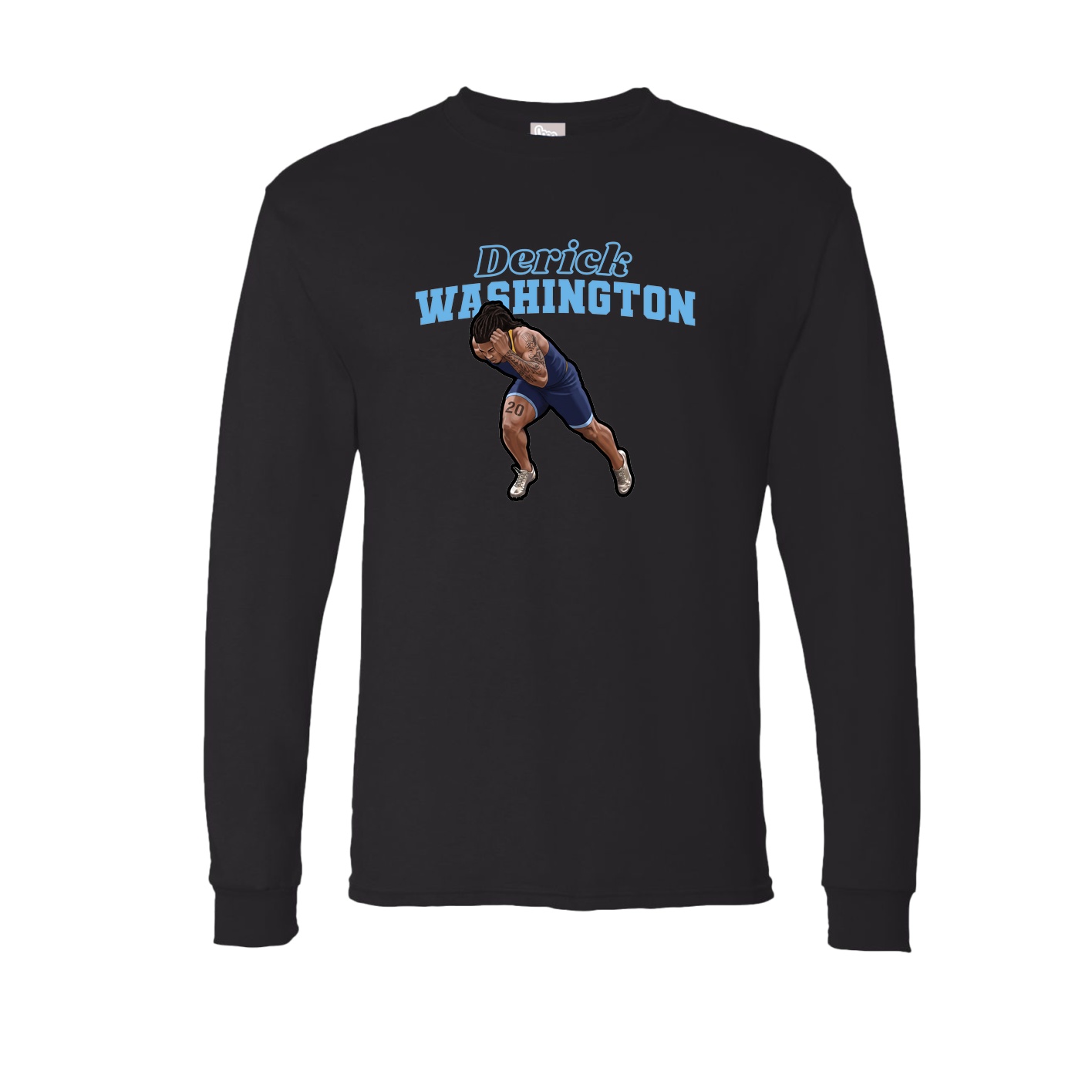 Long Sleeve Tee — Name Arch in Black