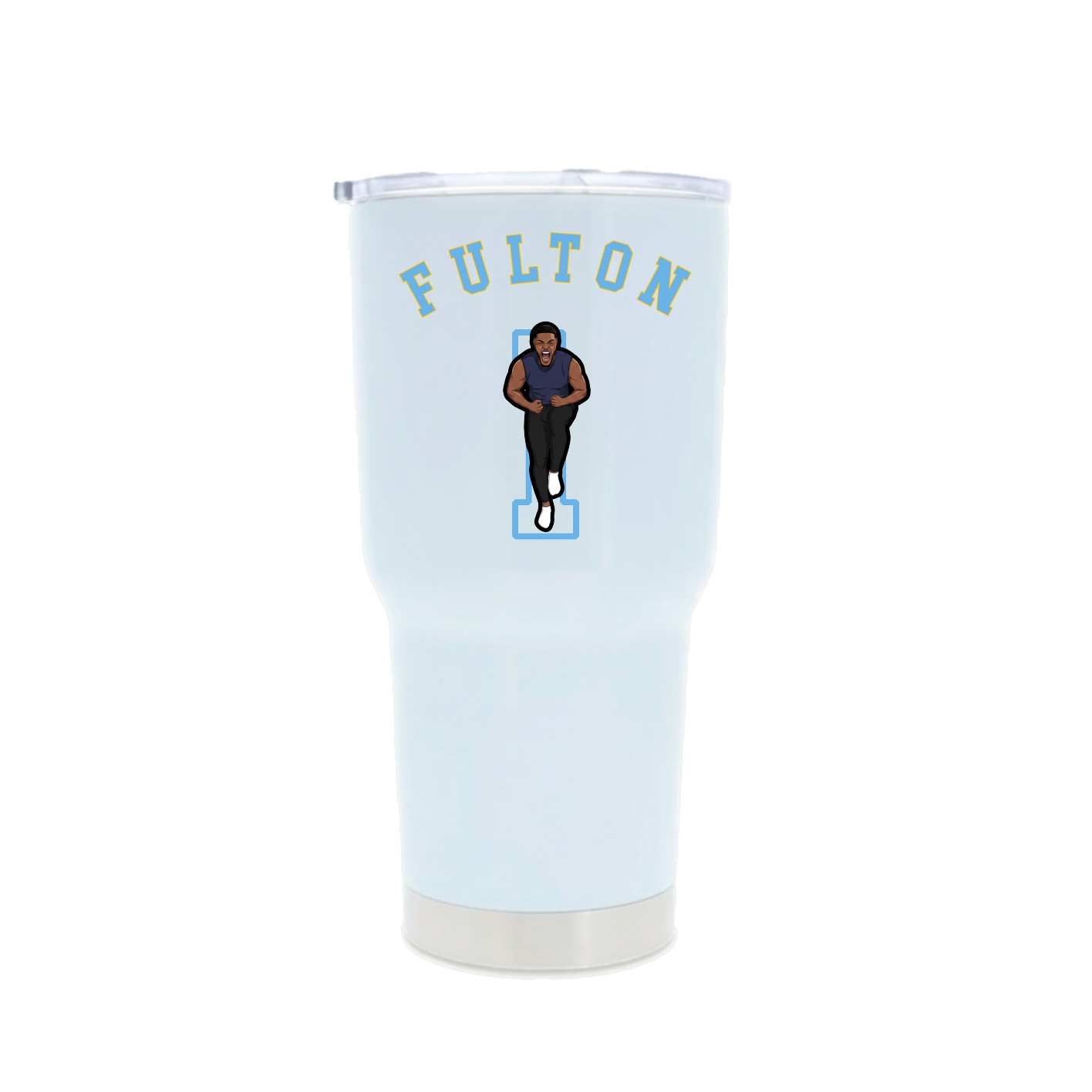 30oz Stainless Steel Tumbler — Shirsey Arch in White