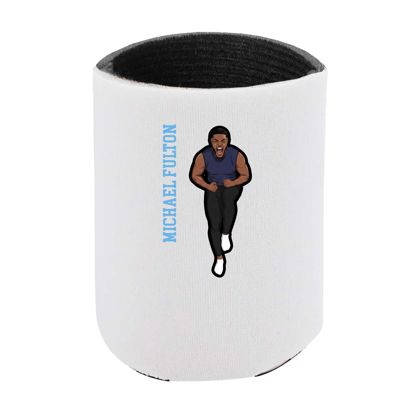 Can Holder — Name Vertical in White