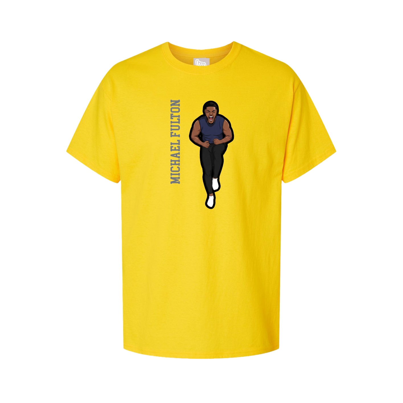 Tee — Name Vertical in Gold