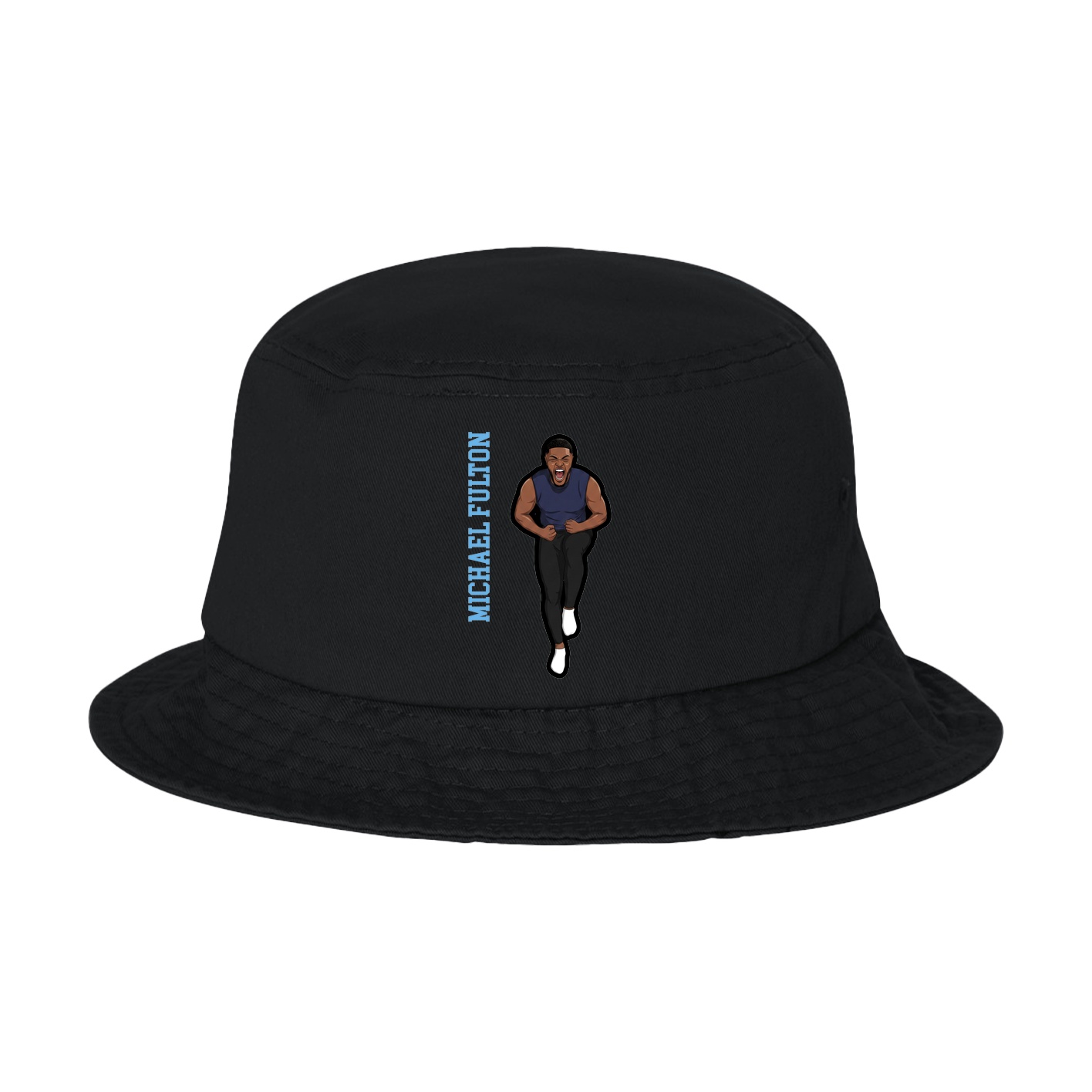 Bucket Cap — Name Vertical in Black