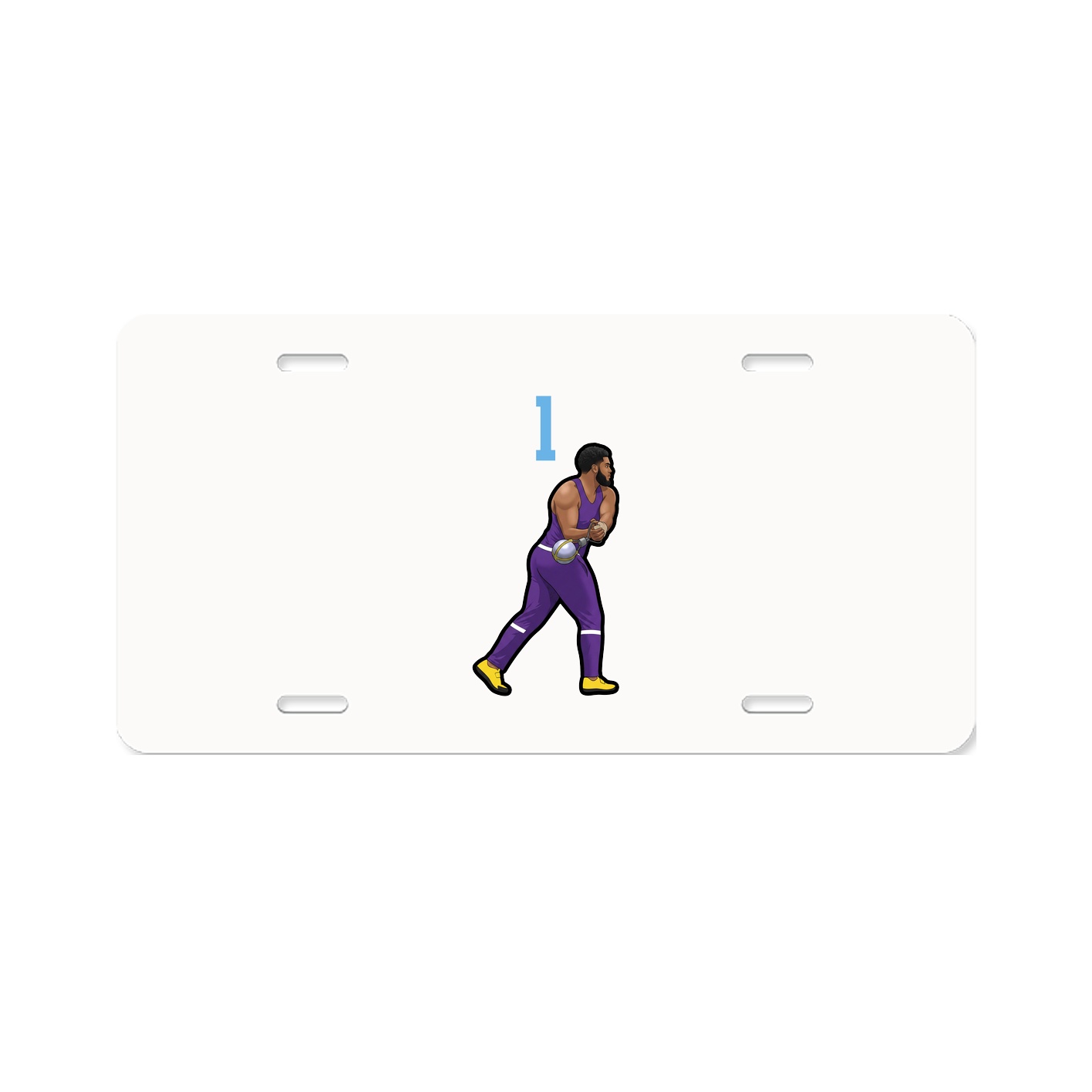 License Plate — Number Top in Classic