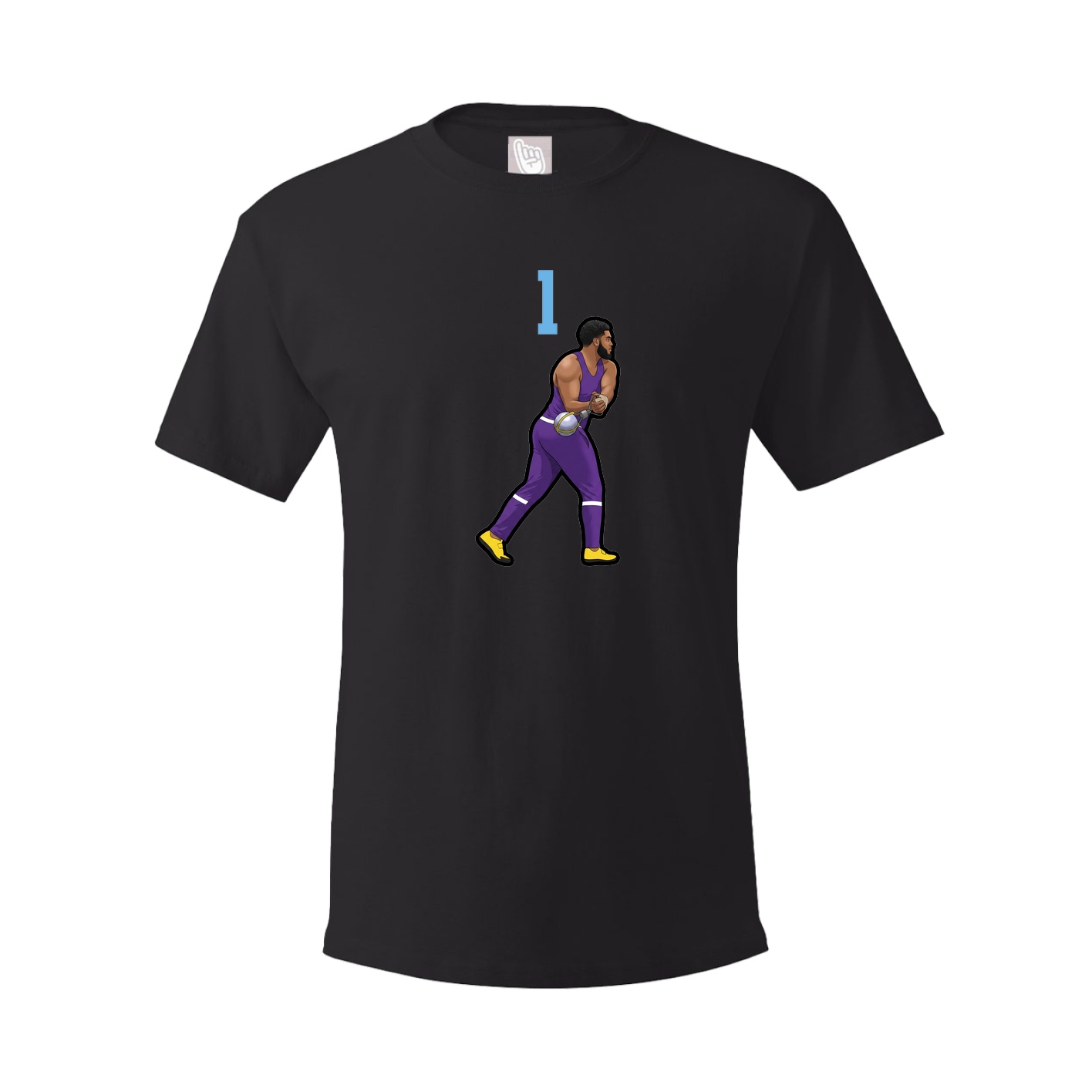 Youth Tee — Number Top in Black