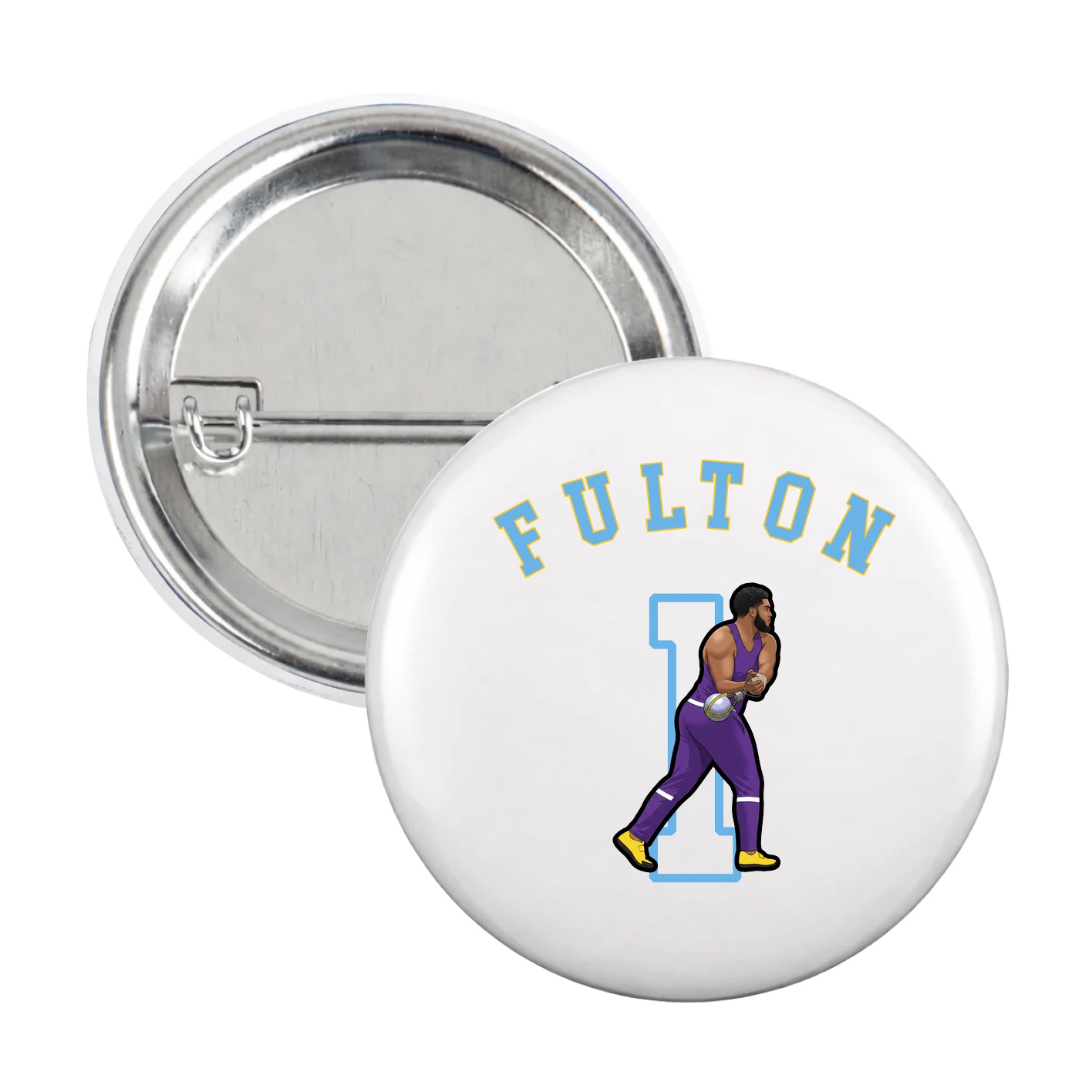 Game Day Button — Shirsey Arch in White