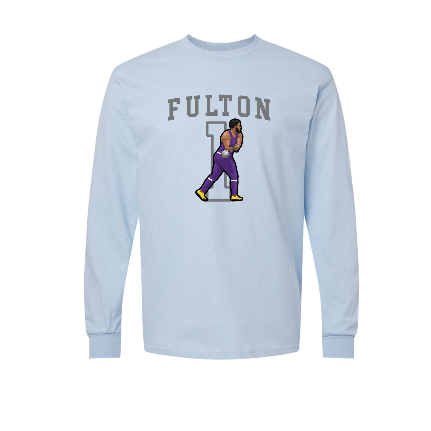 Long Sleeve Tee — Shirsey in Light Blue