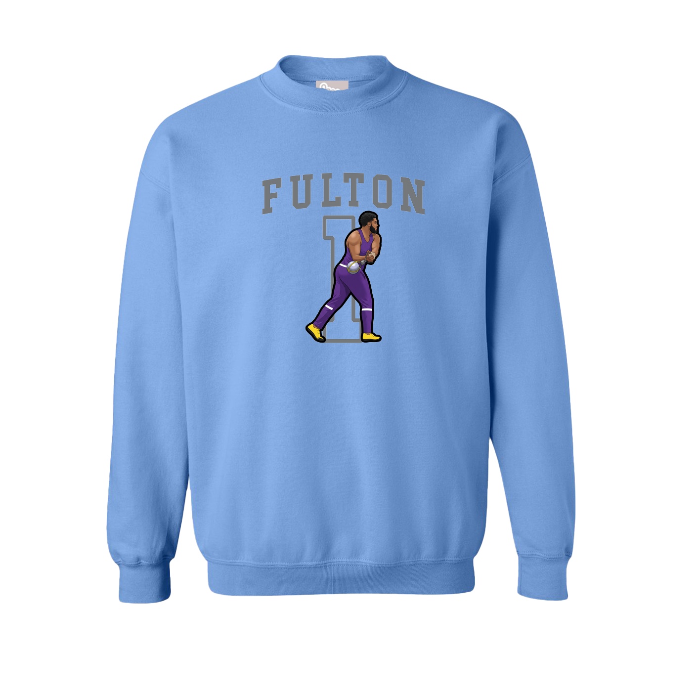 Fleece Crew — Shirsey in Powder Blue