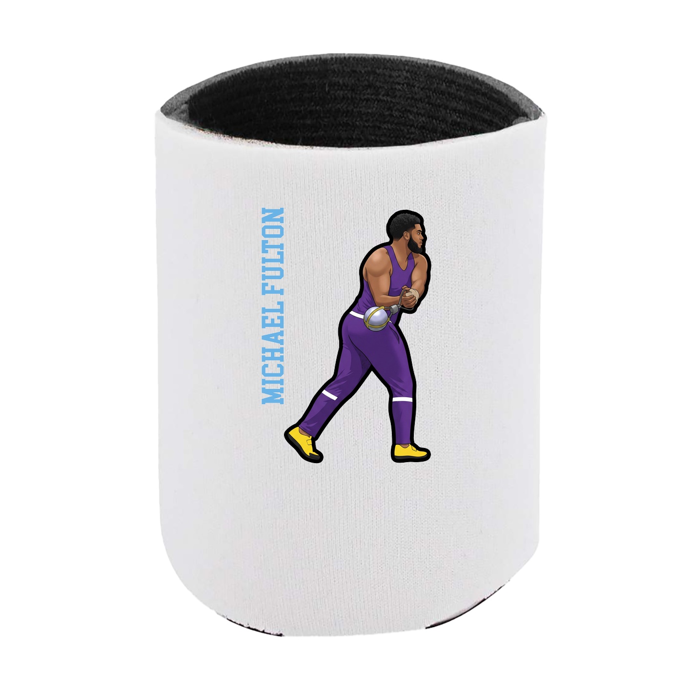 Can Holder — Name Vertical in White