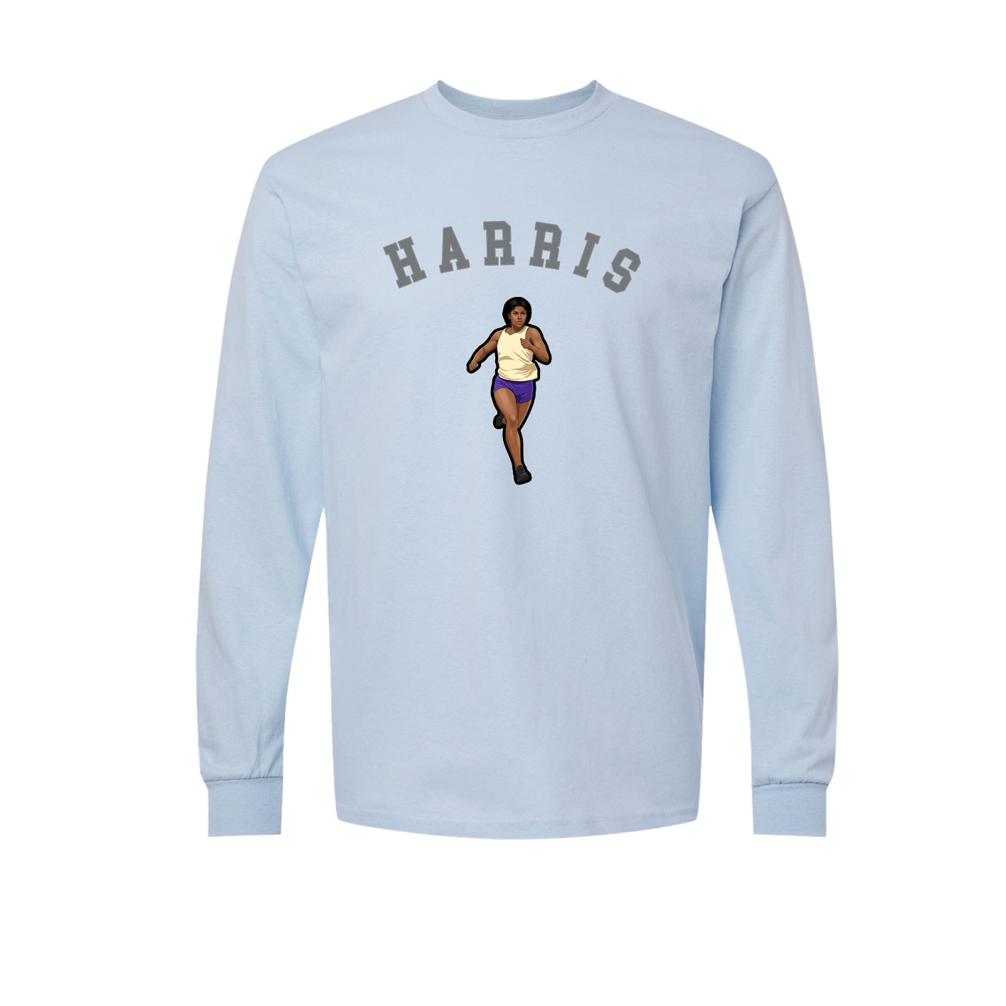 Long Sleeve Tee — Shirsey Arch in Light Blue