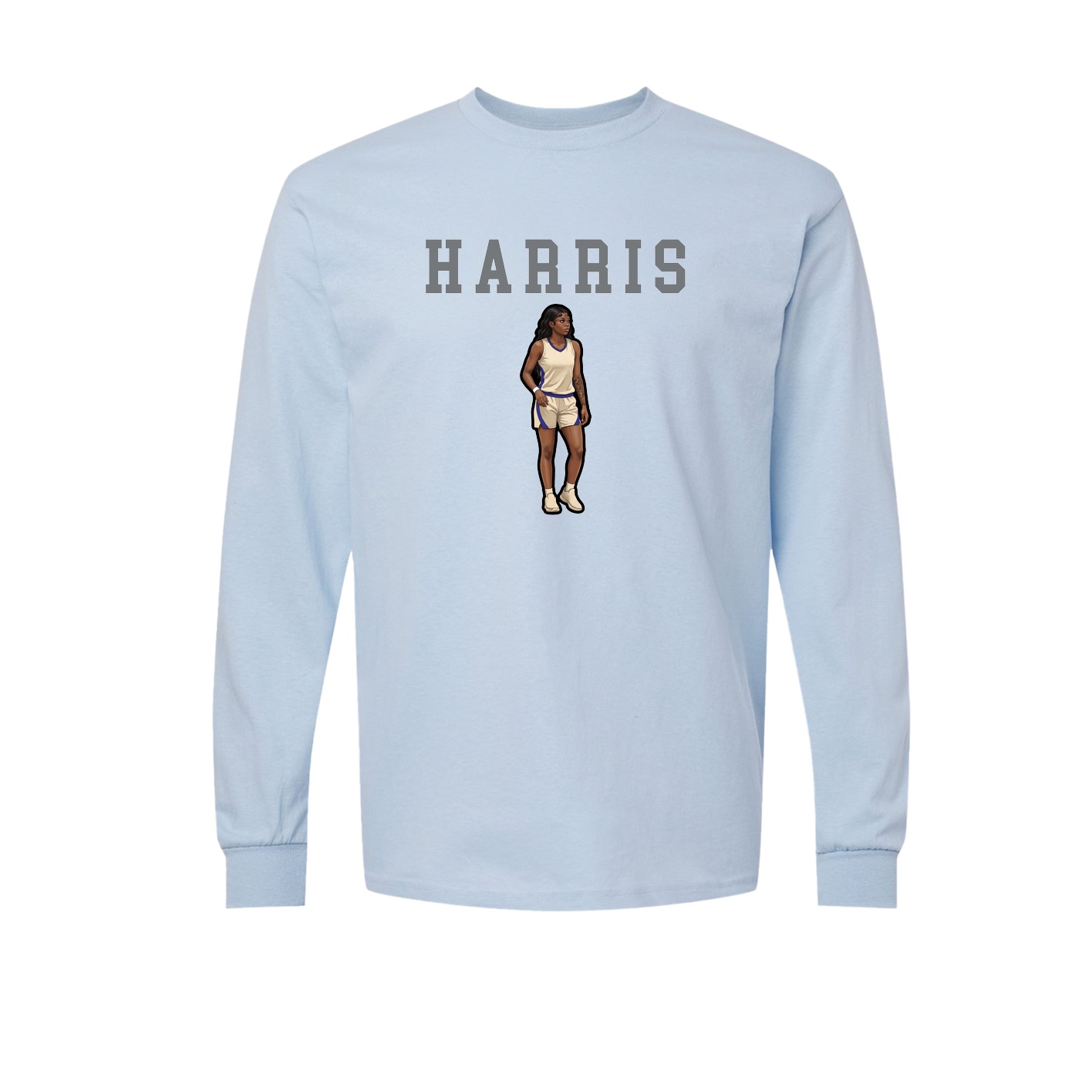 Long Sleeve Tee — Shirsey in Light Blue