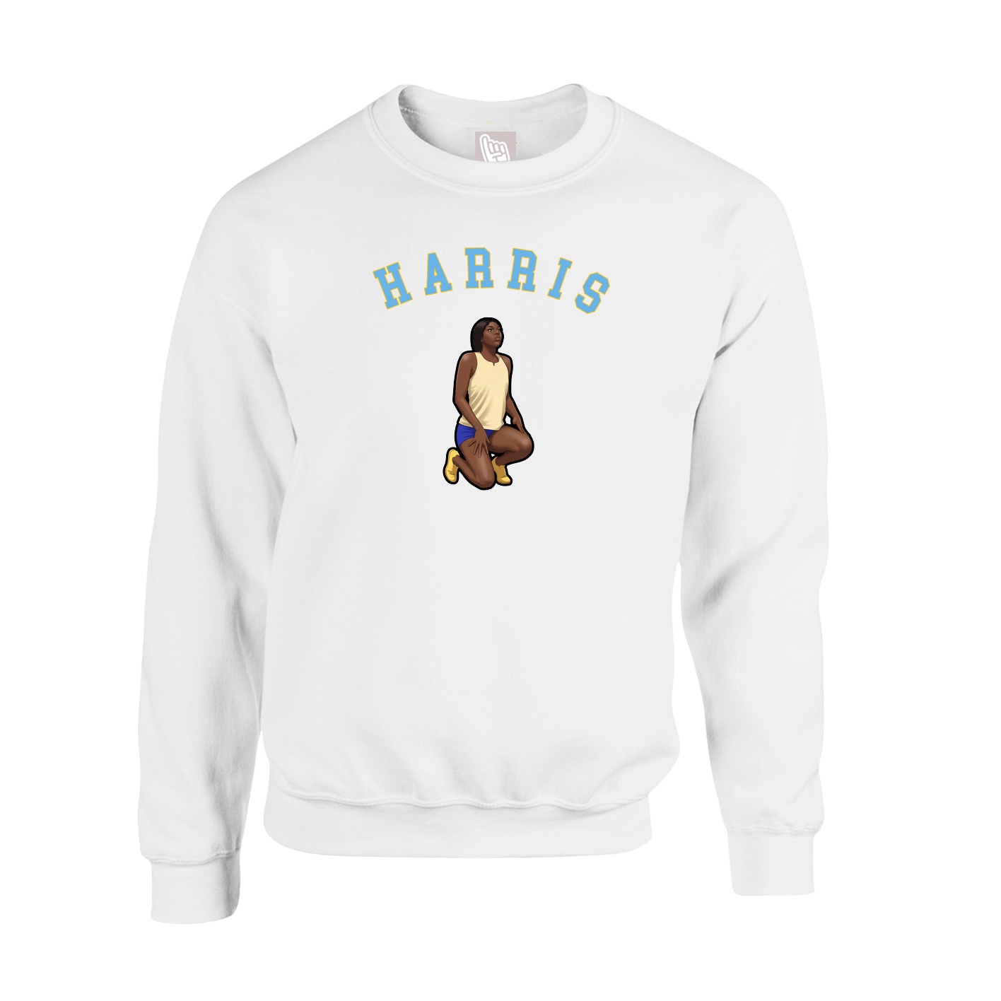 Fleece Crew — Shirsey Arch in White