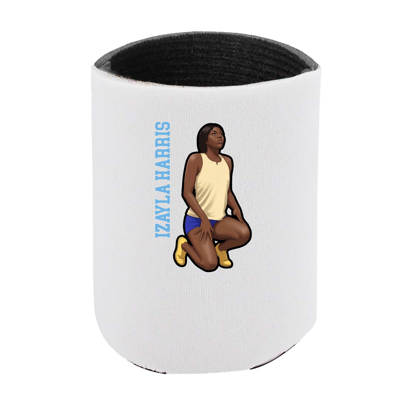 Can Holder — Name Vertical in White
