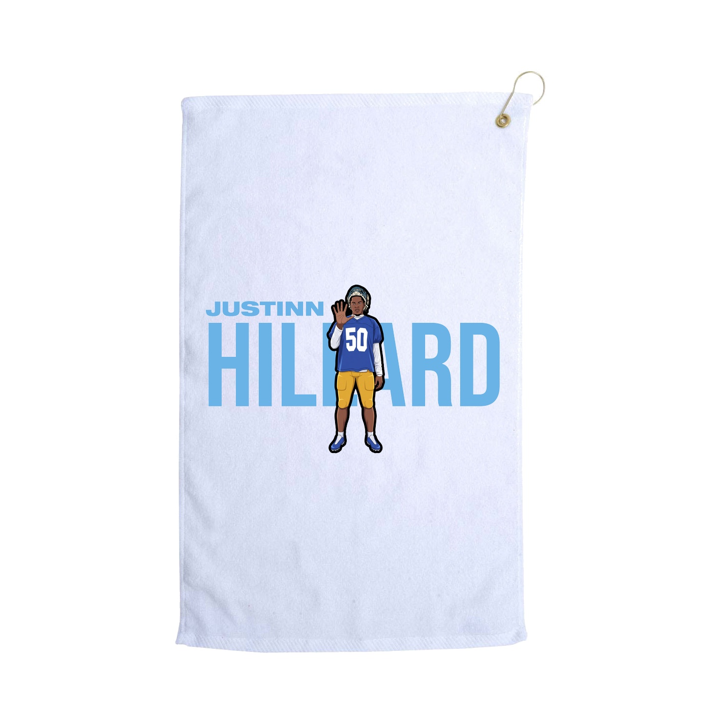 Golf Towel — Player Name in White