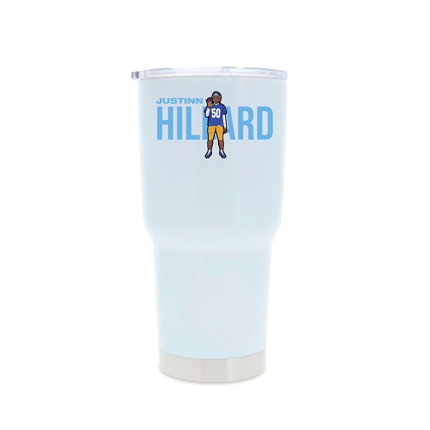 30oz Stainless Steel Tumbler — Player Name in White